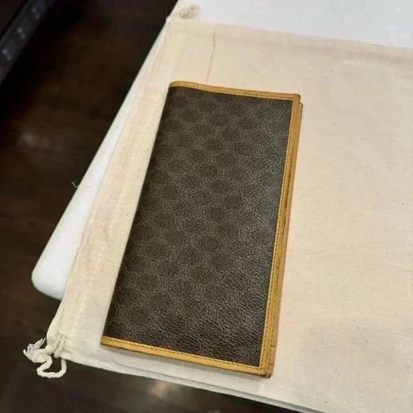 Celine Wallet Long Bi Fold Wallet Macadam Brown Woman unisex - Picture 14 of 16